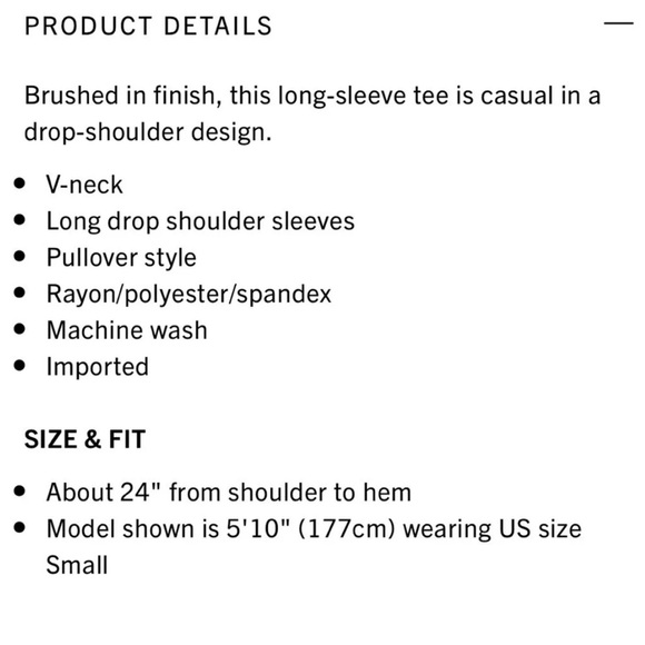 Rag & Bone The Knit Vee Long Sleeve NWOT Size:M Color: Light Gray - Picture 5 of 6